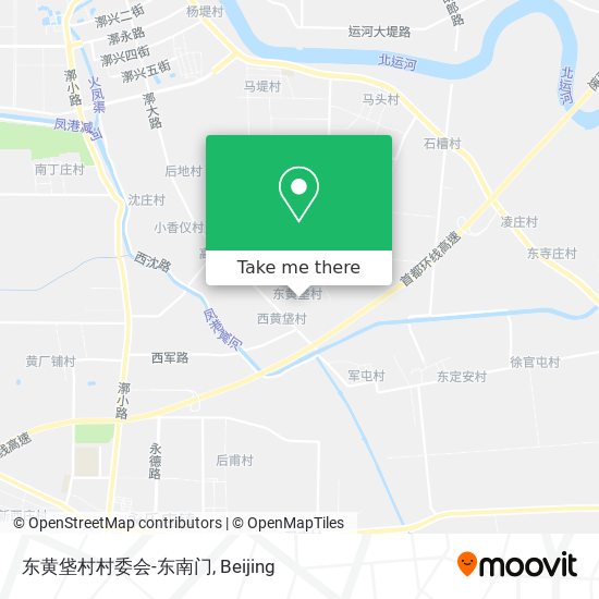 东黄垡村村委会-东南门 map