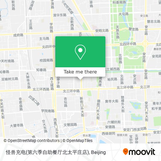 怪兽充电(第六季自助餐厅北太平庄店) map