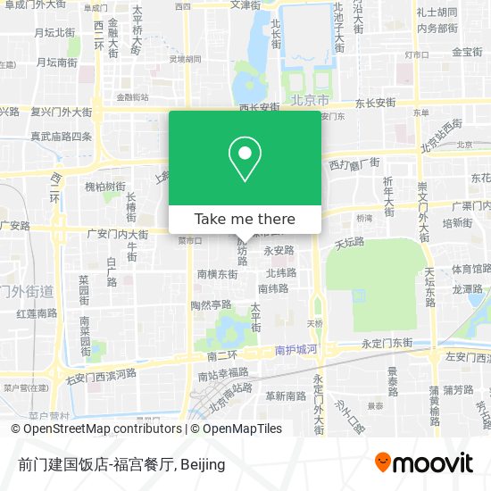 前门建国饭店-福宫餐厅 map