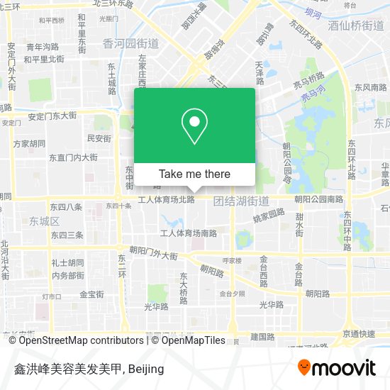 鑫洪峰美容美发美甲 map
