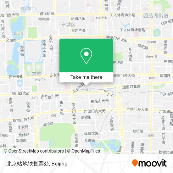 北京站地铁售票处 map