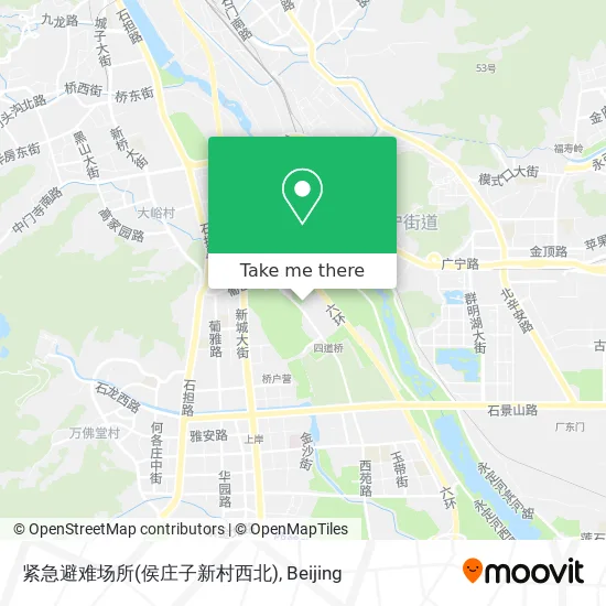 紧急避难场所(侯庄子新村西北) map