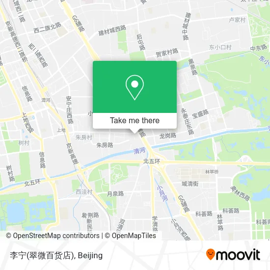 李宁(翠微百货店) map