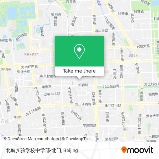 北航实验学校中学部-北门 map