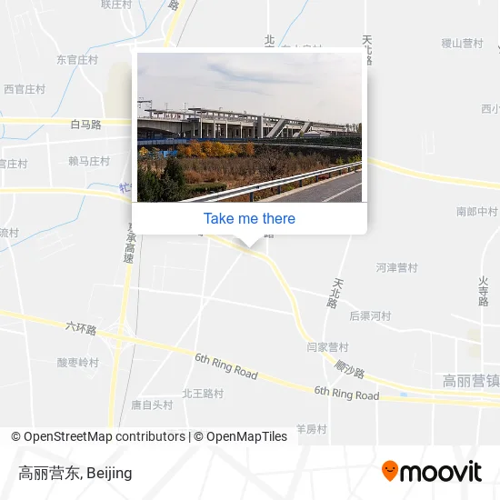 高丽营东 map