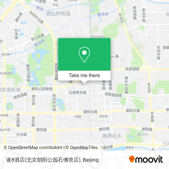 速8酒店(北京朝阳公园石佛营店) map