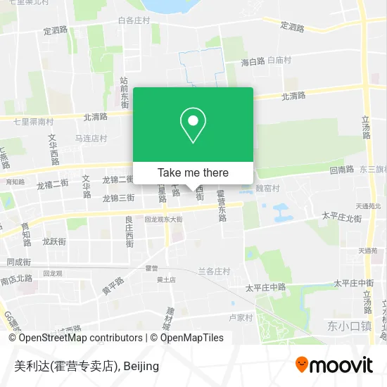 美利达(霍营专卖店) map