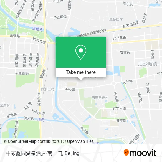 中家鑫园温泉酒店-南一门 map