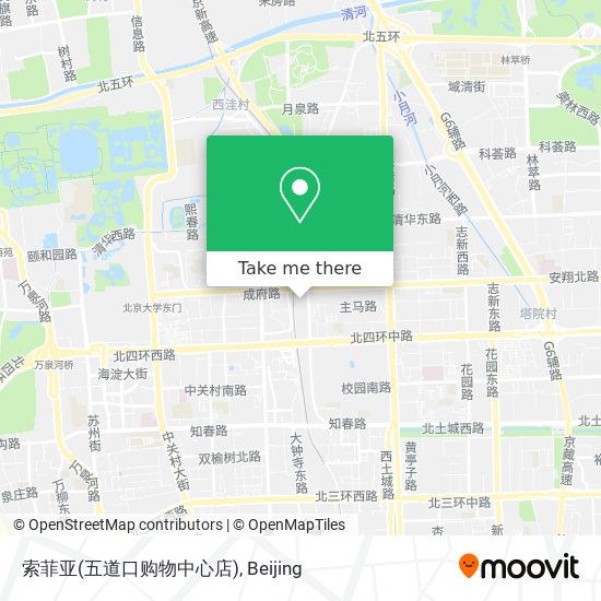 索菲亚(五道口购物中心店) map