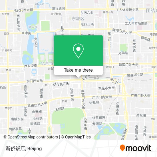新侨饭店 map