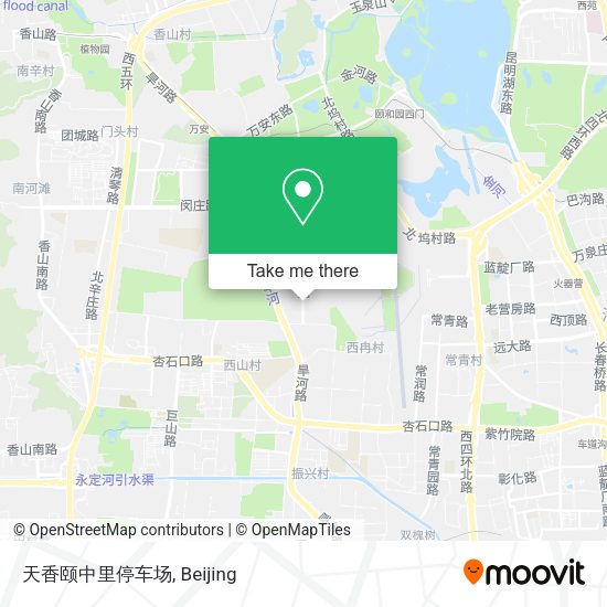 天香颐中里停车场 map