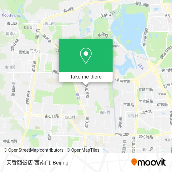 天香颐饭店-西南门 map