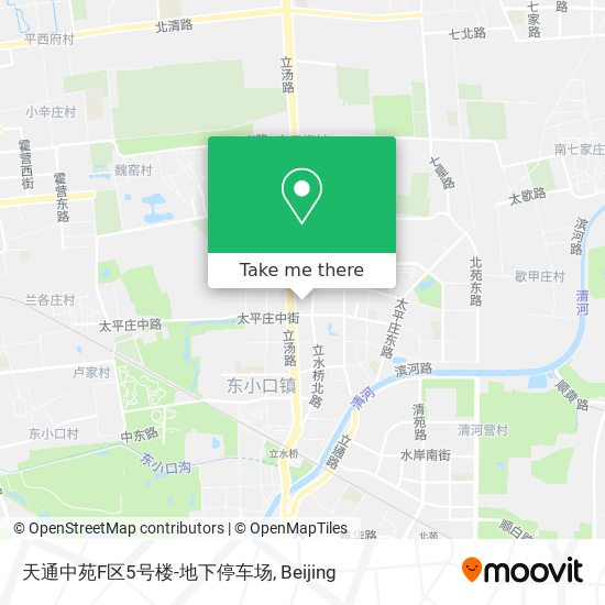 天通中苑F区5号楼-地下停车场 map