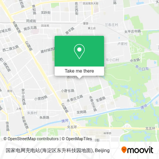 国家电网充电站(海淀区东升科技园地面) map