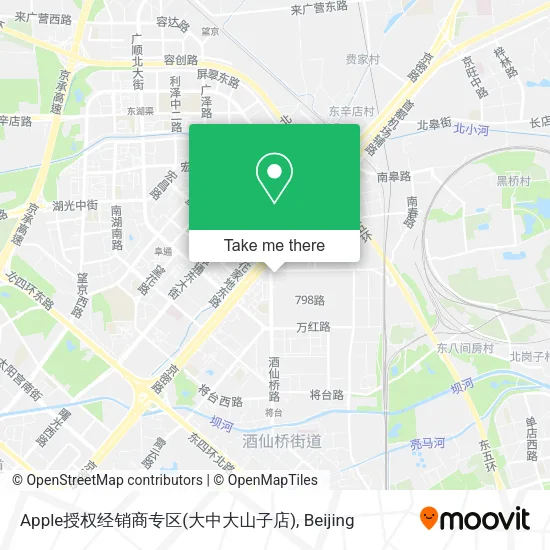Apple授权经销商专区(大中大山子店) map