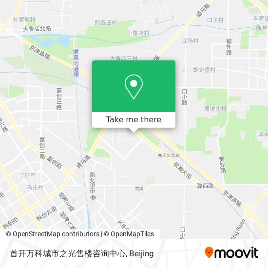 首开万科城市之光售楼咨询中心 map