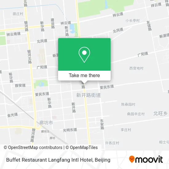 Buffet Restaurant Langfang Intl Hotel map