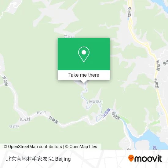 北京官地村毛家农院 map
