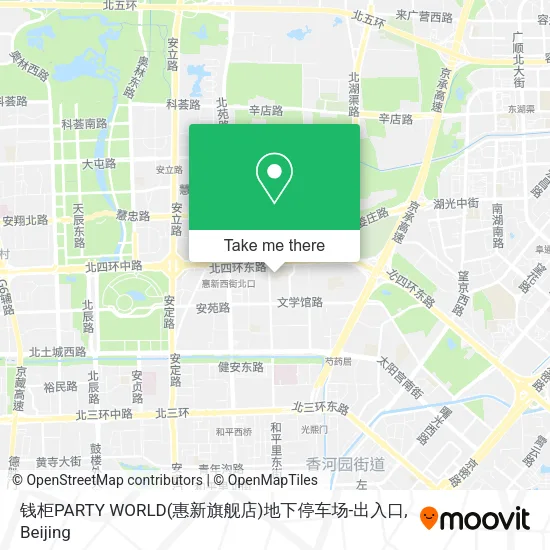 钱柜PARTY WORLD(惠新旗舰店)地下停车场-出入口 map