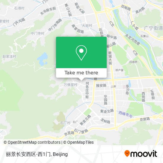 丽景长安西区-西1门 map