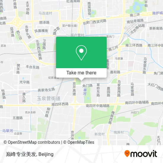 巅峰专业美发 map