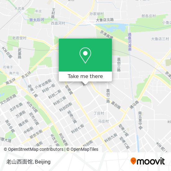 老山西面馆 map