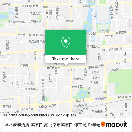 格林豪泰酒店(菜市口店)北京市菜市口-停车场 map