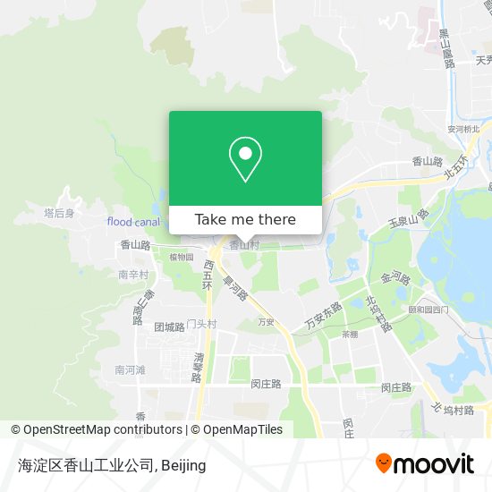 海淀区香山工业公司 map