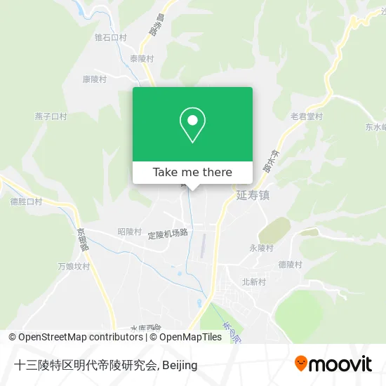 十三陵特区明代帝陵研究会 map