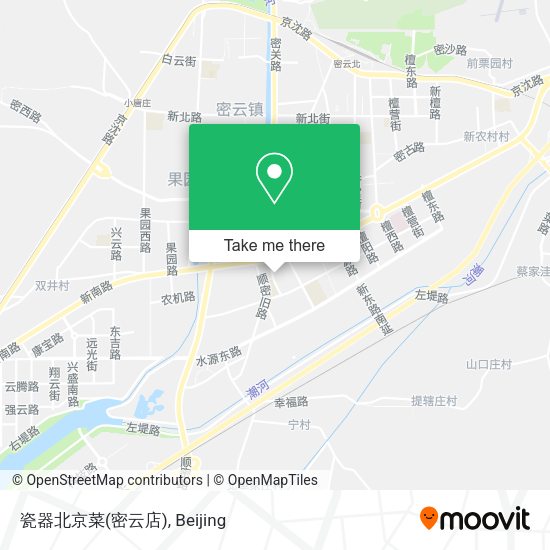 瓷器北京菜(密云店) map