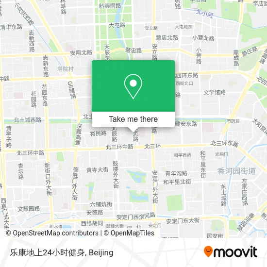 乐康地上24小时健身 map