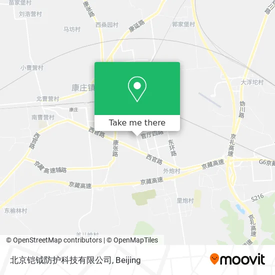 北京铠钺防护科技有限公司 map