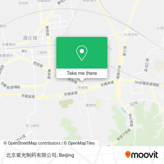 北京紫光制药有限公司 map