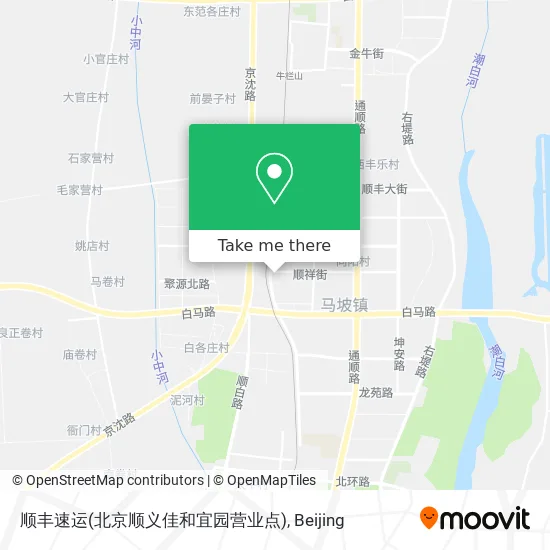 顺丰速运(北京顺义佳和宜园营业点) map