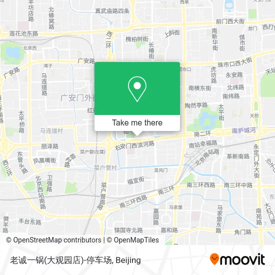 老诚一锅(大观园店)-停车场 map