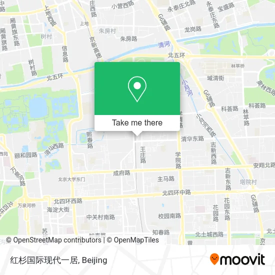 红杉国际现代一居 map
