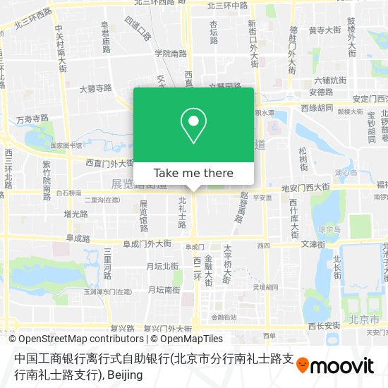 中国工商银行离行式自助银行(北京市分行南礼士路支行南礼士路支行) map