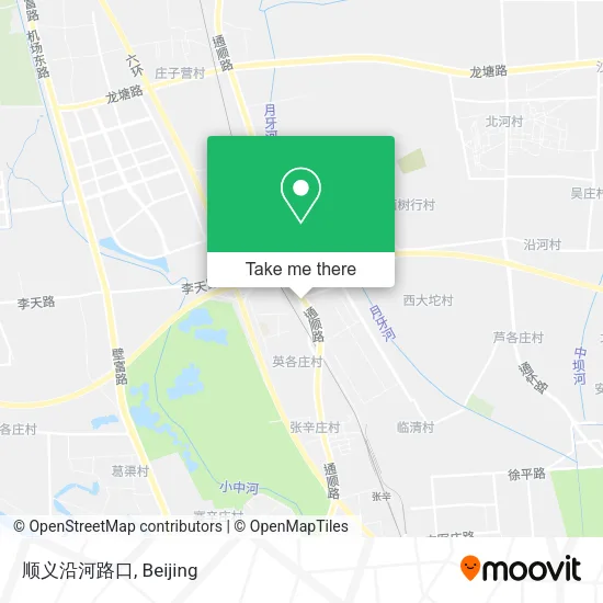 顺义沿河路口 map