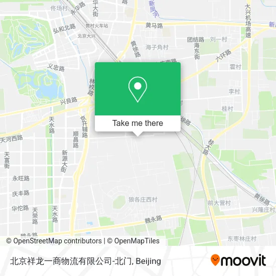 北京祥龙一商物流有限公司-北门 map
