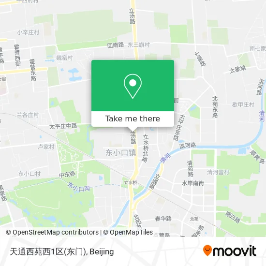 天通西苑西1区(东门) map