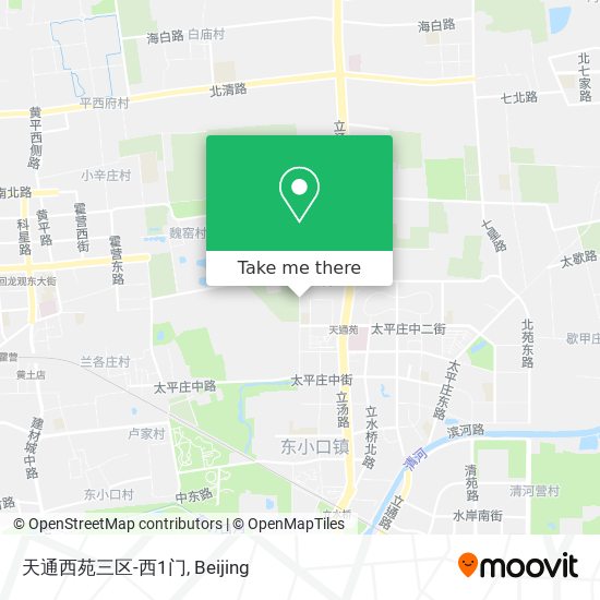 天通西苑三区-西1门 map