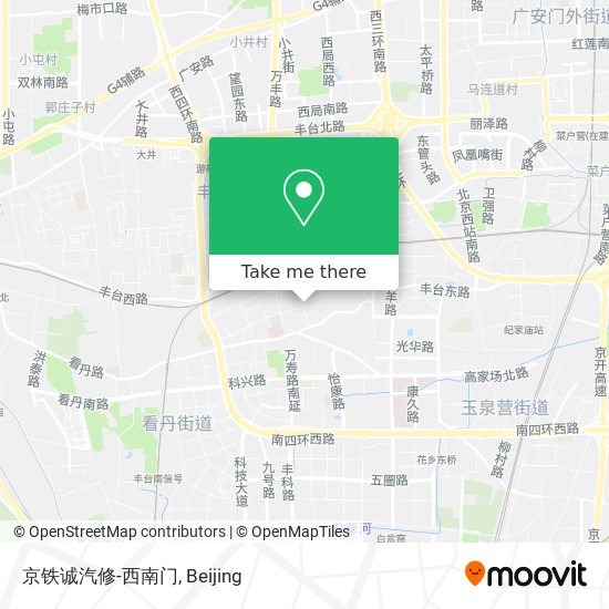 京铁诚汽修-西南门 map
