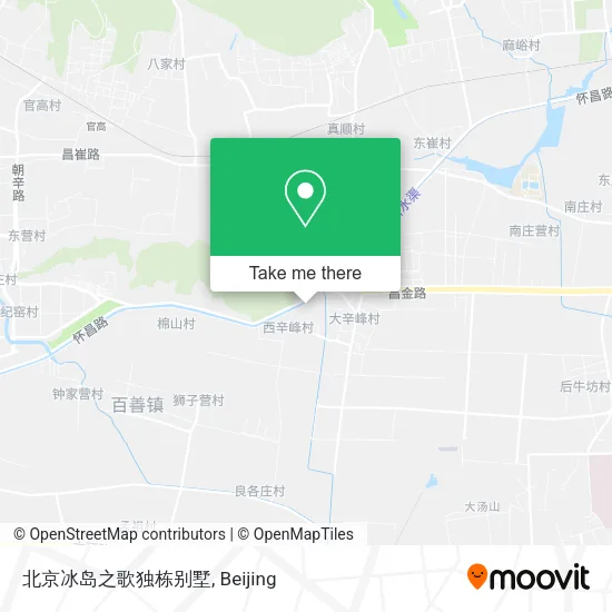北京冰岛之歌独栋别墅 map
