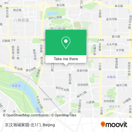 京汉旭城家园-北1门 map