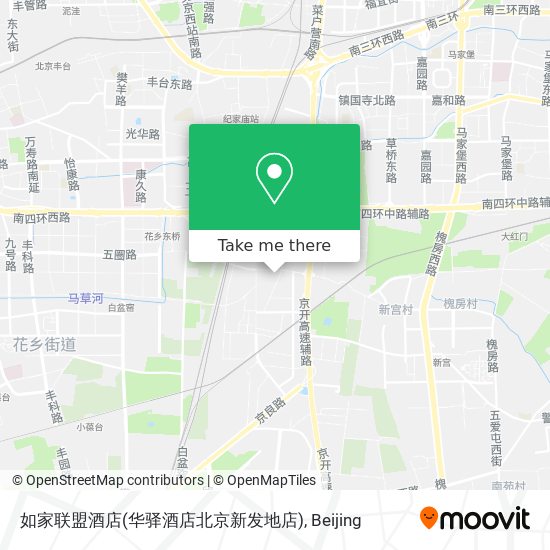 如家联盟酒店(华驿酒店北京新发地店) map
