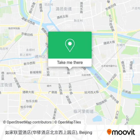 如家联盟酒店(华驿酒店北京西上园店) map