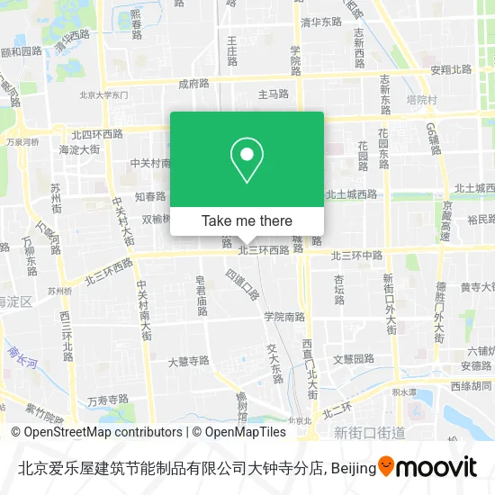 北京爱乐屋建筑节能制品有限公司大钟寺分店 map