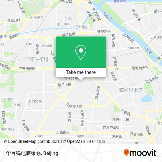 华百鸣电脑维修 map