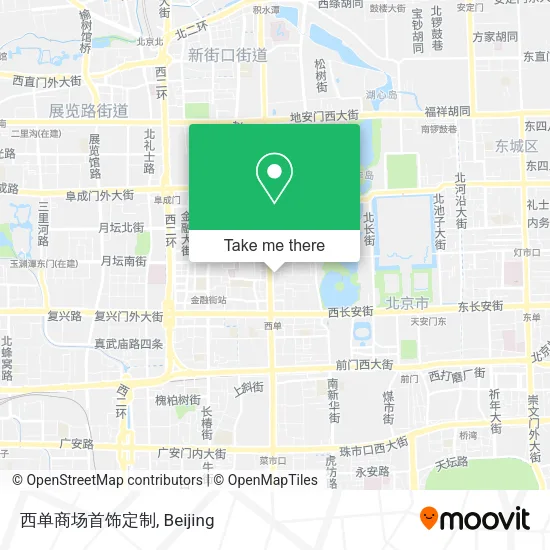 西单商场首饰定制 map