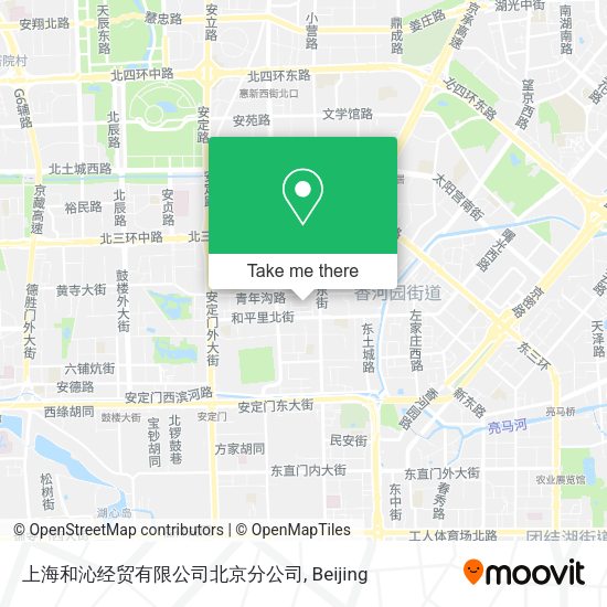 上海和沁经贸有限公司北京分公司 map